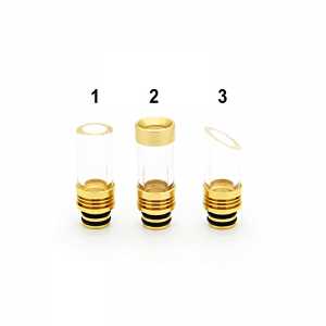 Glass + Stainless Steel 510 Drip Tip Glass + Stainless Steel 510 Drip Tip